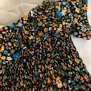 BCBGeneration floral peplum top